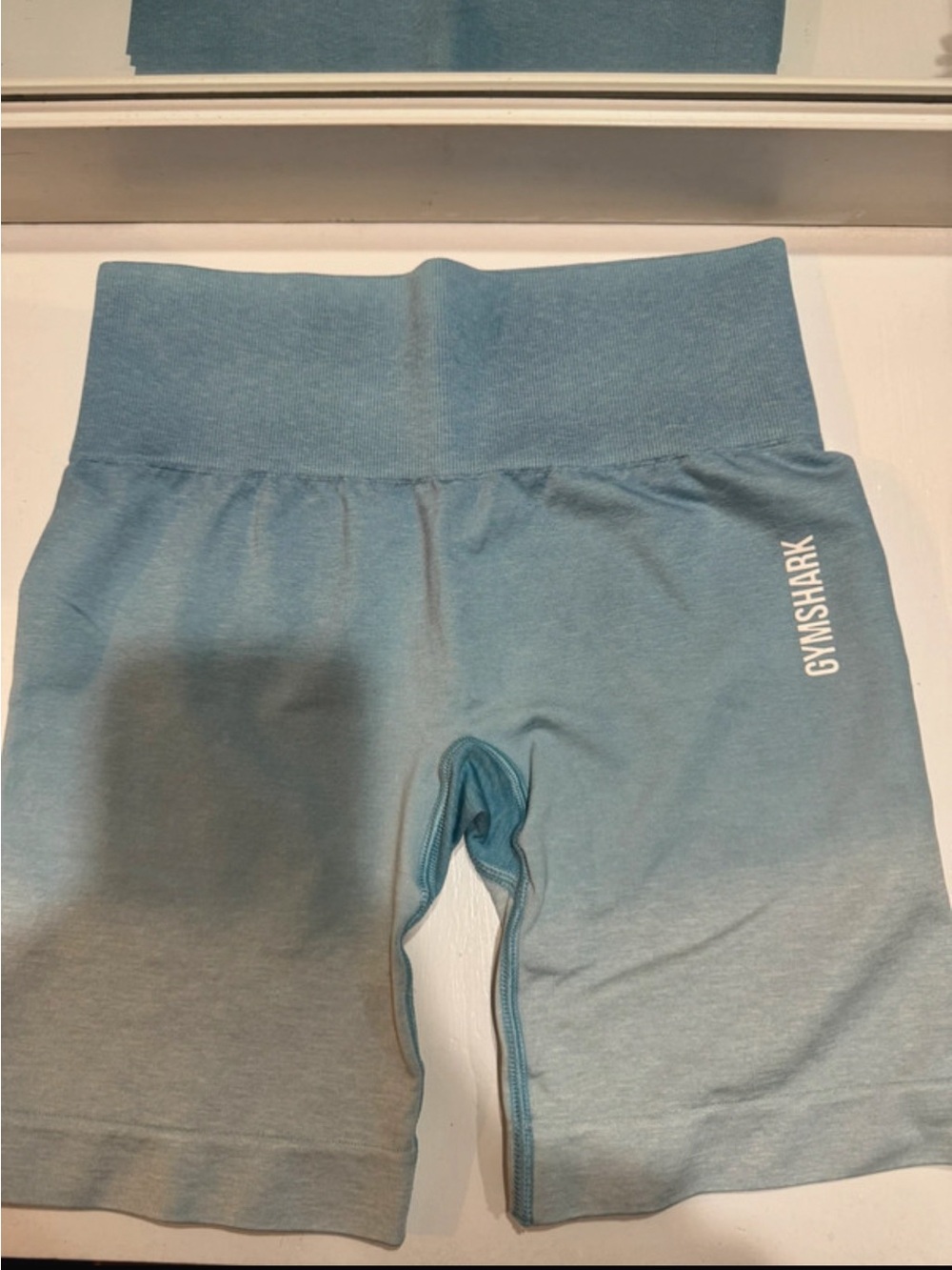 Gymshark Blue High-Waisted Biker Shorts